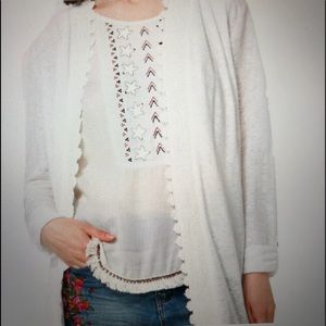 Desigual Appliqué Edging Cardigan, M